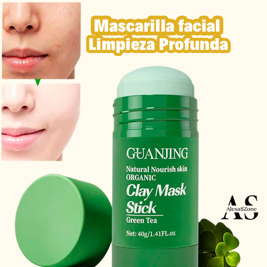Mascarilla Facial de té verde - Purifica y Revitaliza tu Piel - Oferta 2x1 🍃🔥