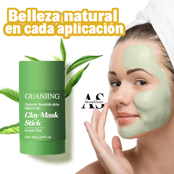 Mascarilla Facial de té verde - Purifica y Revitaliza tu Piel - Oferta 2x1 🍃🔥