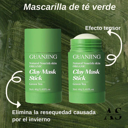 Mascarilla Facial de té verde - Purifica y Revitaliza tu Piel - Oferta 2x1 🍃🔥